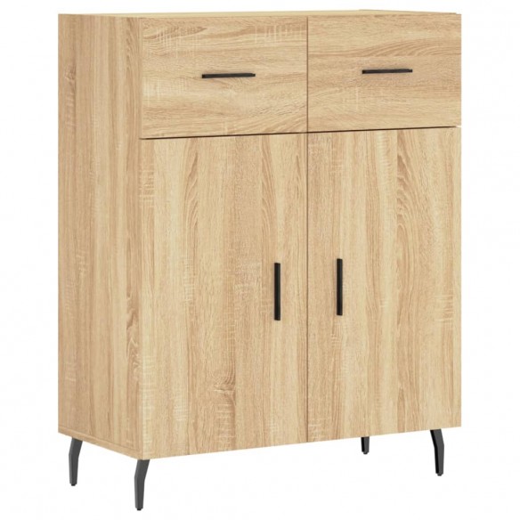 Buffet haut Chêne sonoma 69,5x34x180 cm Bois d'ingénierie