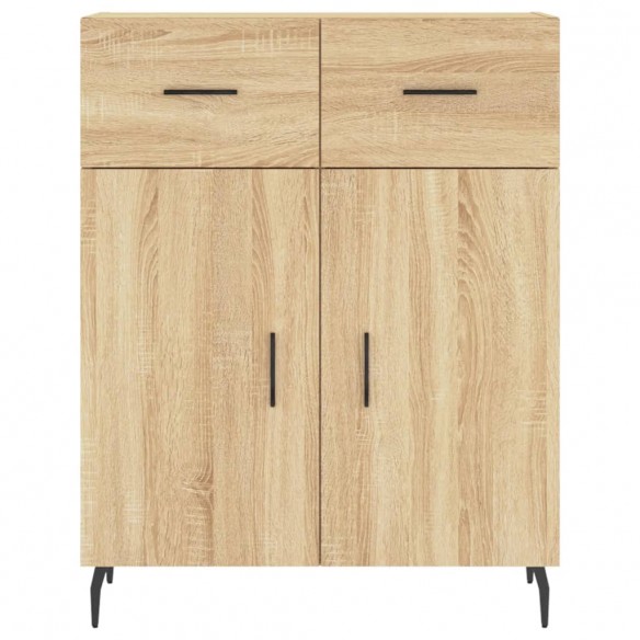 Buffet haut Chêne sonoma 69,5x34x180 cm Bois d'ingénierie