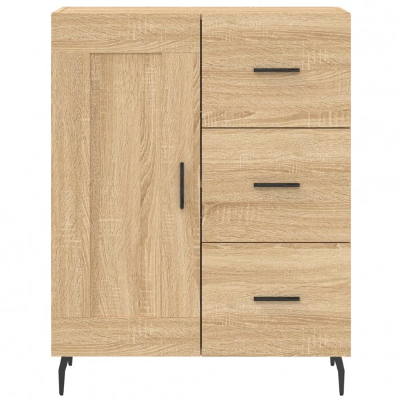 Buffet haut Chêne sonoma 69,5x34x180 cm Bois d'ingénierie