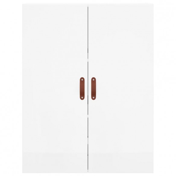 Armoires murales 2 pcs blanc brillant 69,5x34x90 cm