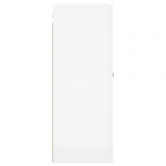 Armoires murales 2 pcs blanc brillant 69,5x34x90 cm