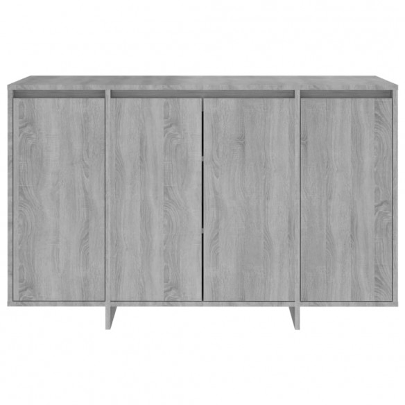 Buffet Sonoma gris 120x41x75 cm Aggloméré