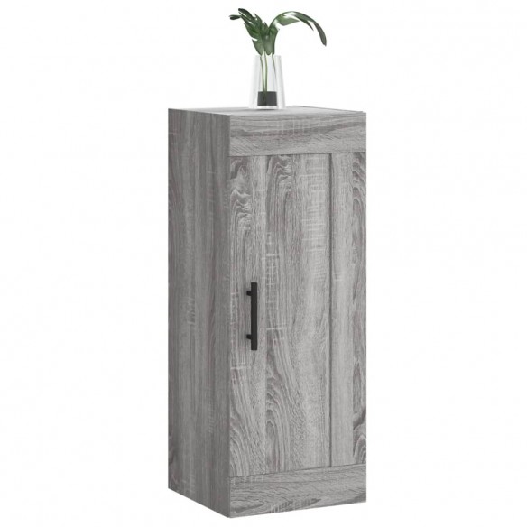 Armoire murale sonoma gris 34,5x34x90 cm bois d'ingénierie