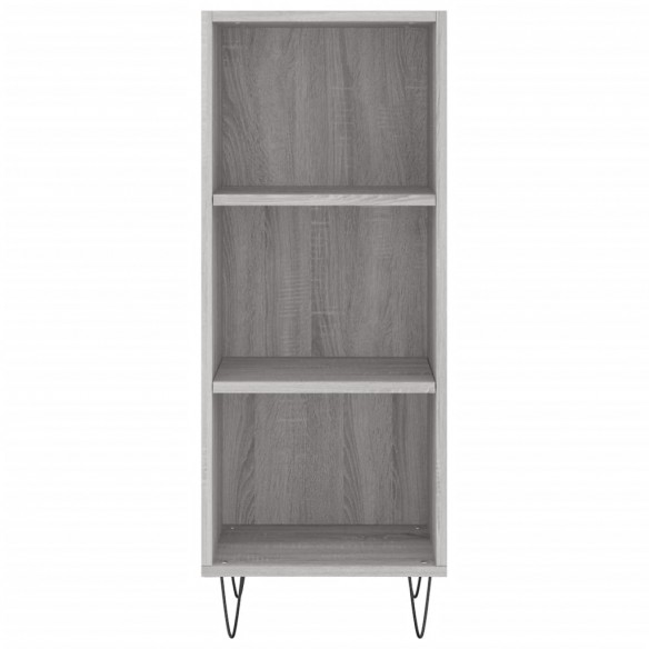 Buffet haut Sonoma gris 34,5x34x180 cm Bois d'ingénierie