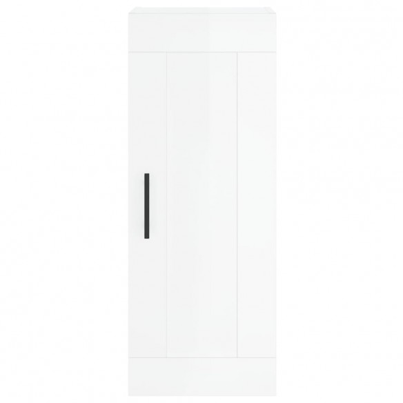 Armoire murale blanc brillant 34,5x34x90 cm bois d'ingénierie