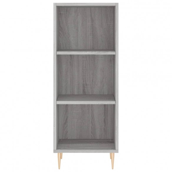 Buffet haut Sonoma gris 34,5x34x180 cm Bois d'ingénierie