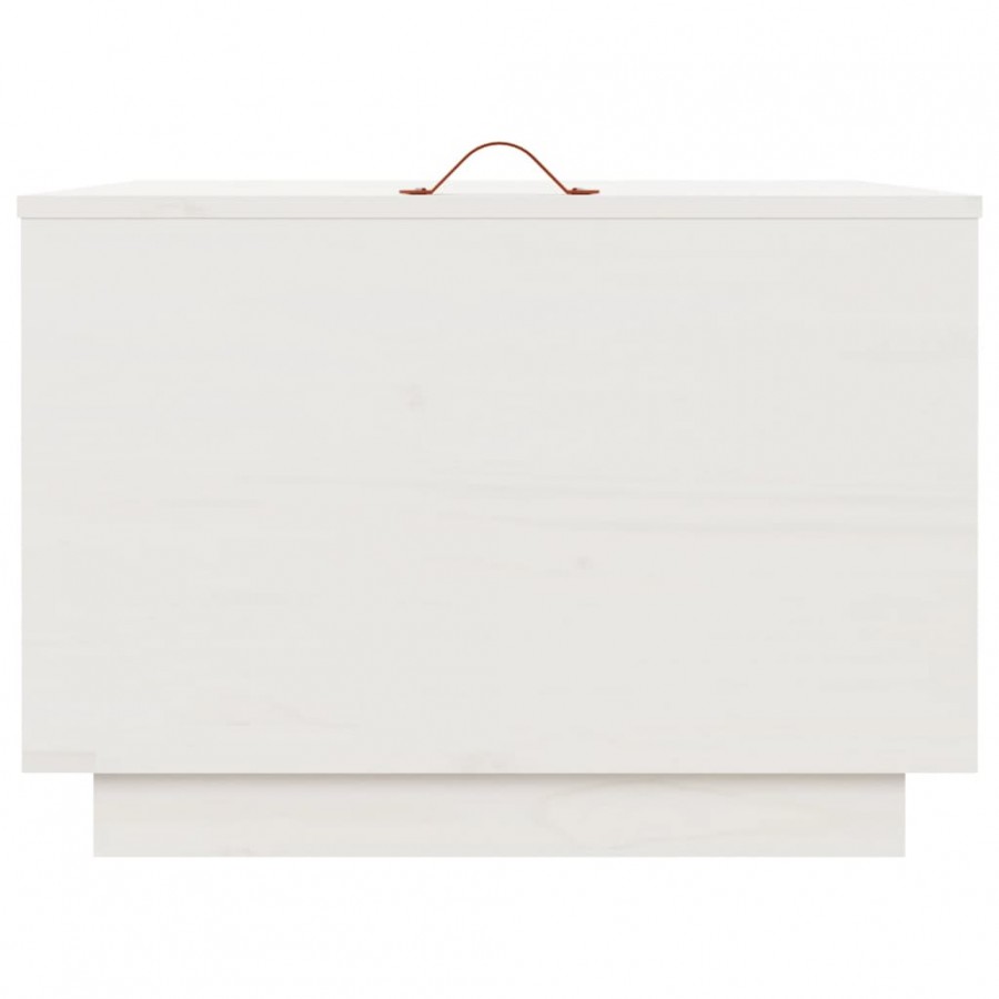 Boîtes de rangement et couvercles 3pcs Blanc Bois massif de pin