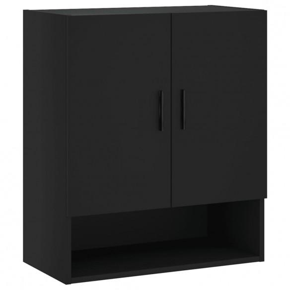 Armoire murale noir 60x31x70 cm bois d'ingénierie