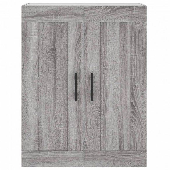 Buffet haut Sonoma gris 69,5x34x180 cm Bois d'ingénierie