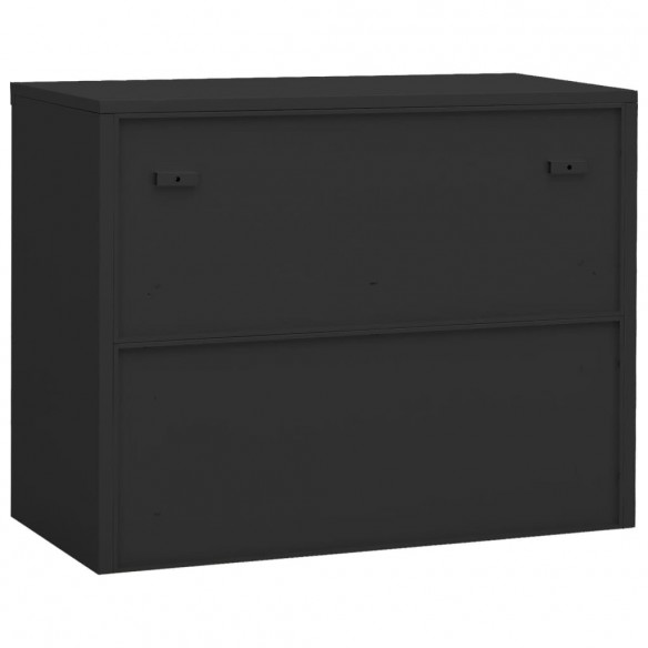 Armoire de bureau Anthracite 90x40x70 cm Acier