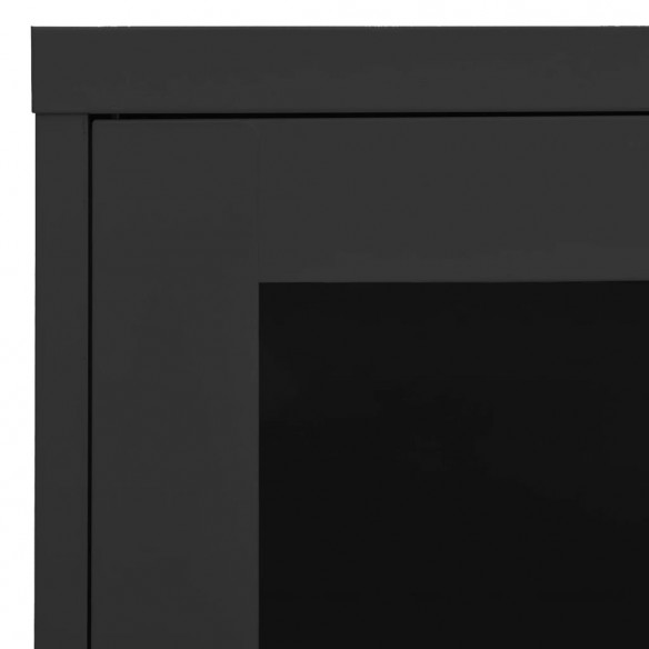 Armoire de bureau Anthracite 90x40x70 cm Acier