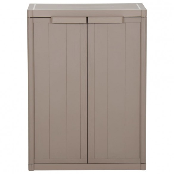 Armoire de rangement jardin Marron 65x45x88cm PP Aspect de bois