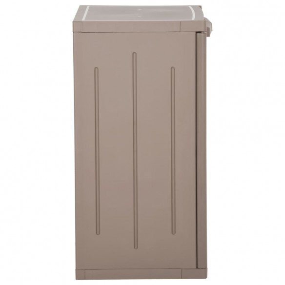 Armoire de rangement jardin Marron 65x45x88cm PP Aspect de bois