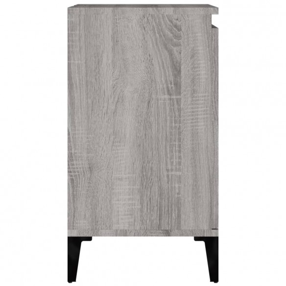 Meuble d'évier sonoma gris 58x33x60 cm bois d'ingénierie