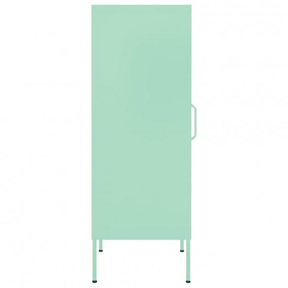 Armoire de rangement Vert menthe 42,5x35x101,5 cm Acier