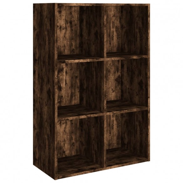 Bibliothèque/Buffet Chêne fumé 66x30x98 cm Bois d'ingénierie