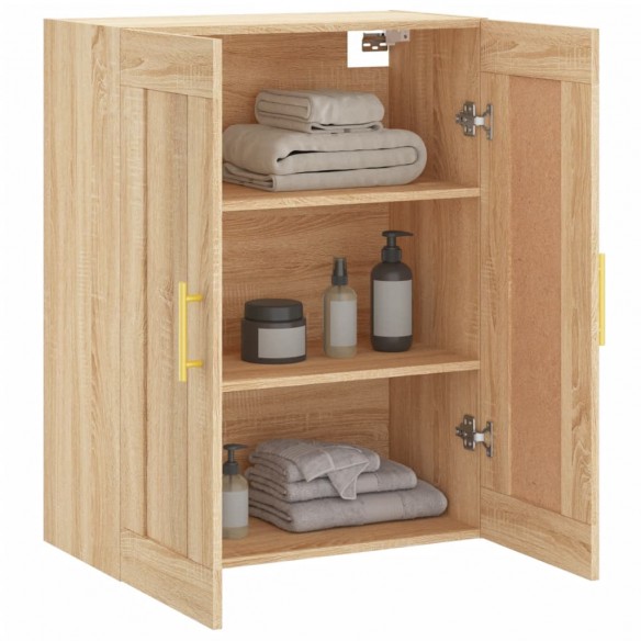 Armoire murale chêne sonoma 69,5x34x90 cm bois d'ingénierie