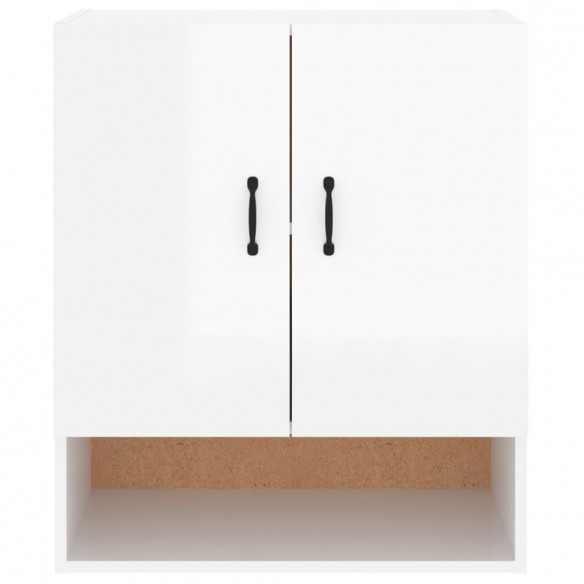 Armoire murale Blanc brillant 60x31x70 cm Bois d'ingénierie