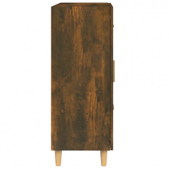 Buffet chêne fumé 69,5x34x90 cm bois d'ingénierie