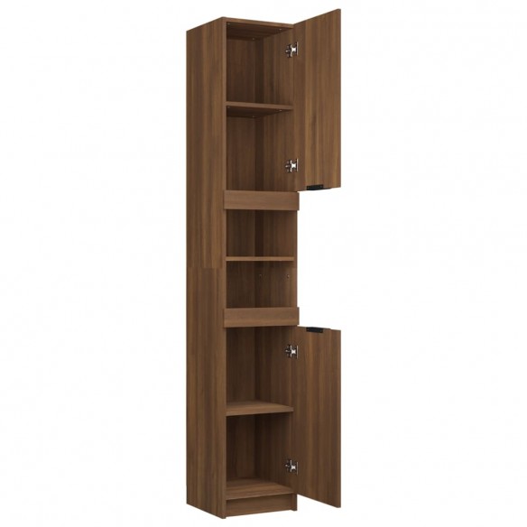 Armoire de bain Chêne marron 32x34x188,5 cm Bois d'ingénierie