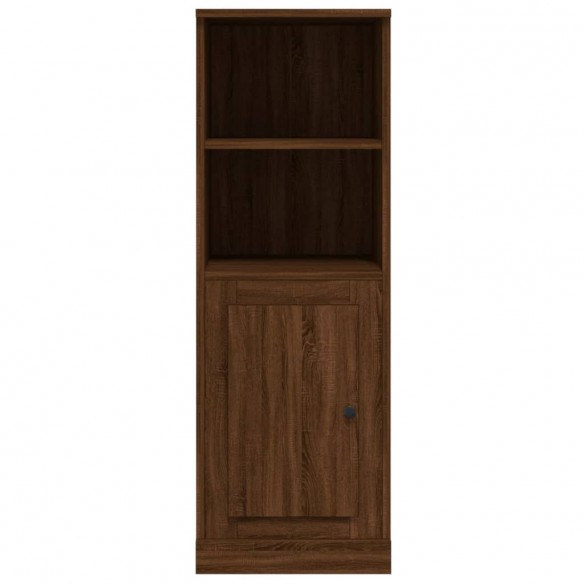 Buffet haut chêne marron 36x35,5x103,5 cm bois d'ingénierie