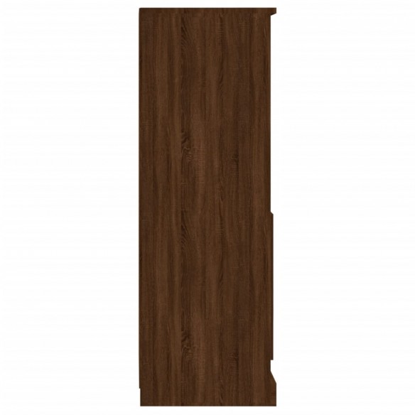Buffet haut chêne marron 36x35,5x103,5 cm bois d'ingénierie