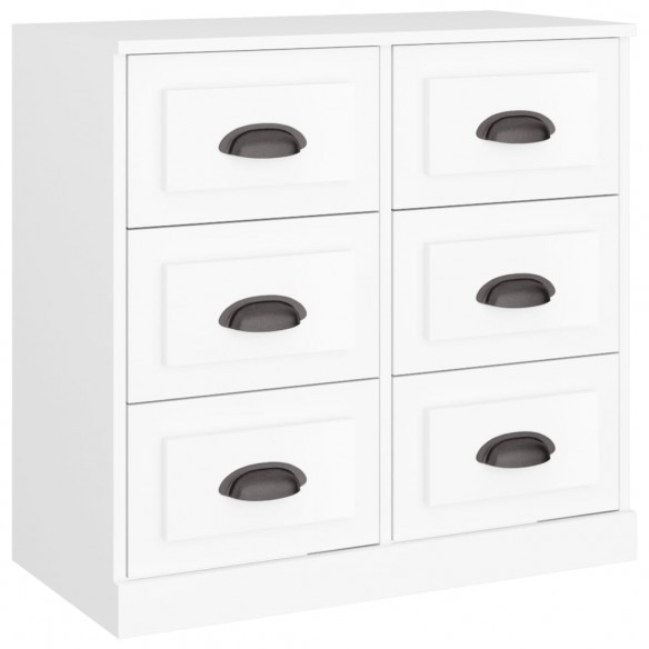 Buffets 3 pcs Blanc Bois d'ingénierie