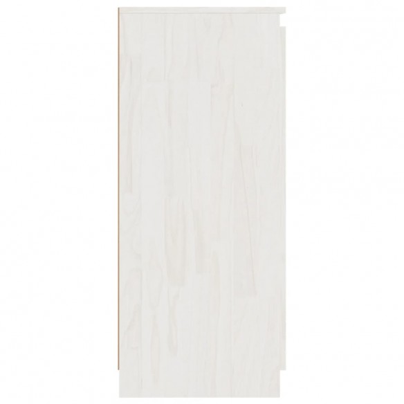 Buffet Blanc 60x36x84 cm Bois de pin massif