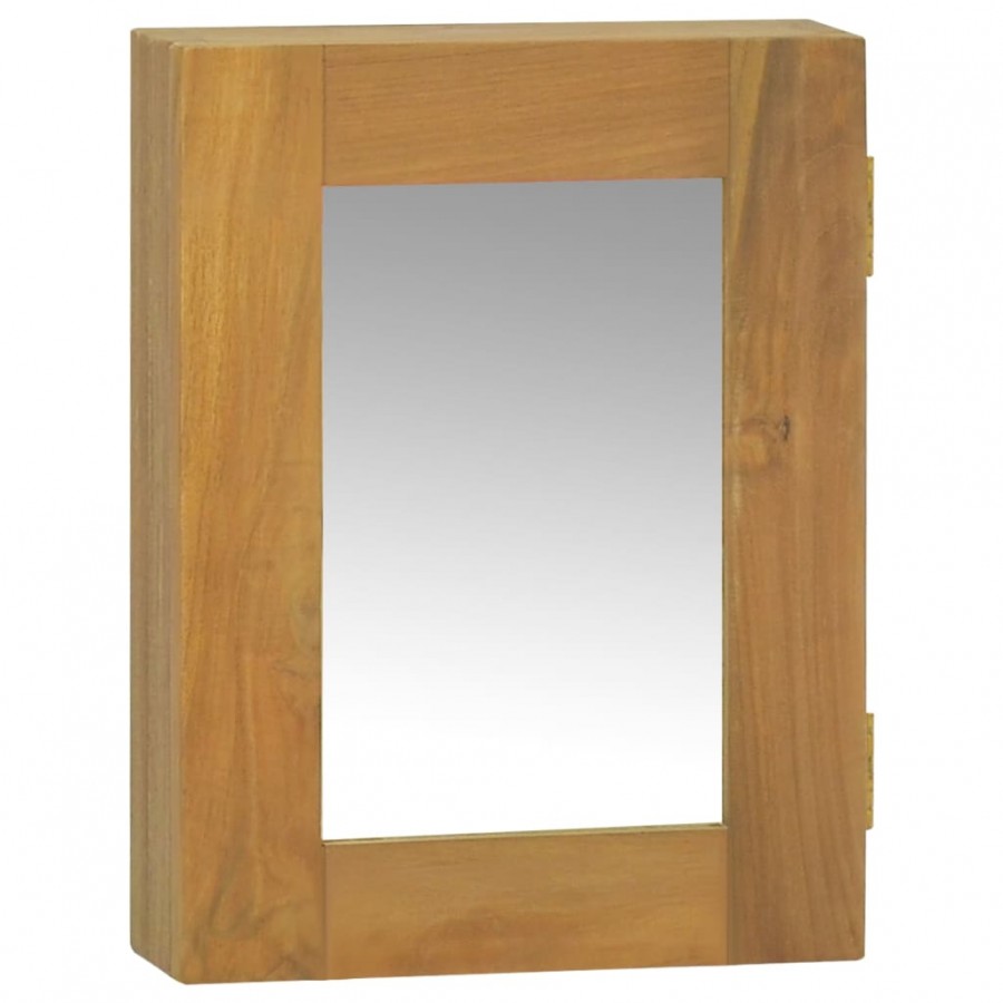 Armoire à miroir 30x10x40 cm Bois de teck solide