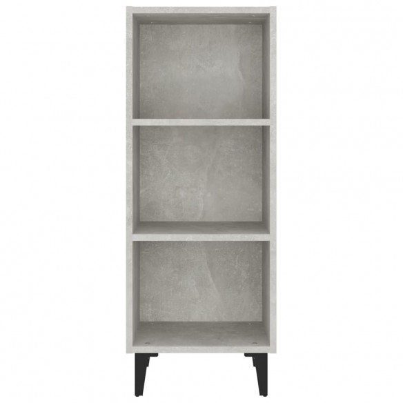 Buffet gris béton 34,5x32,5x90 cm bois d'ingénierie