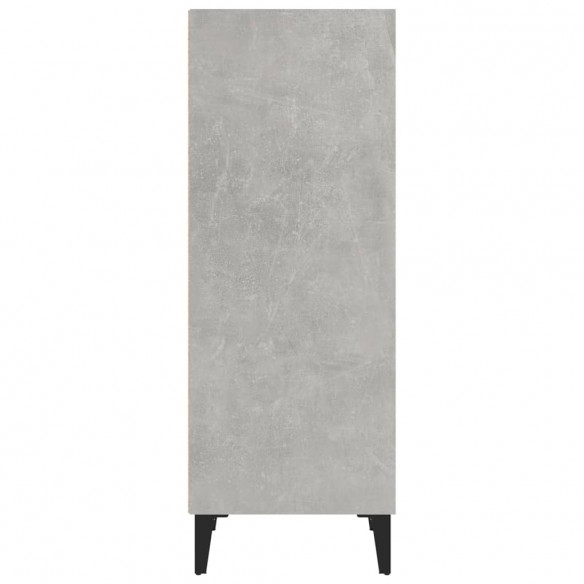 Buffet gris béton 34,5x32,5x90 cm bois d'ingénierie