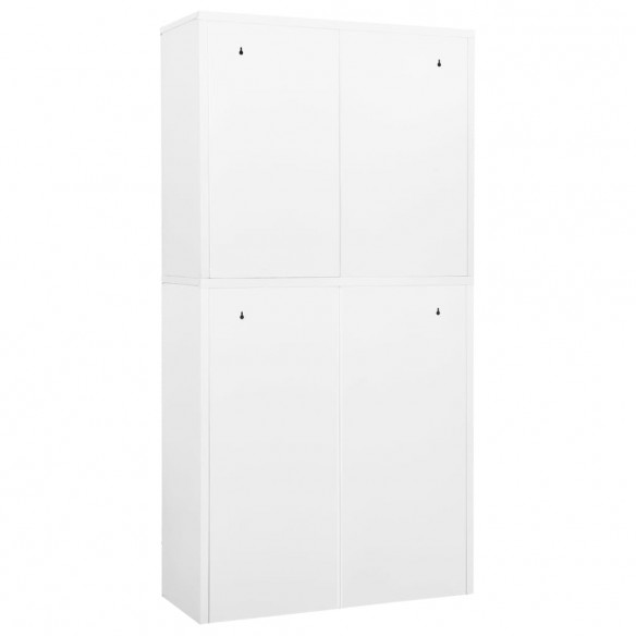 Armoire de bureau Blanc 90x40x180 cm Acier