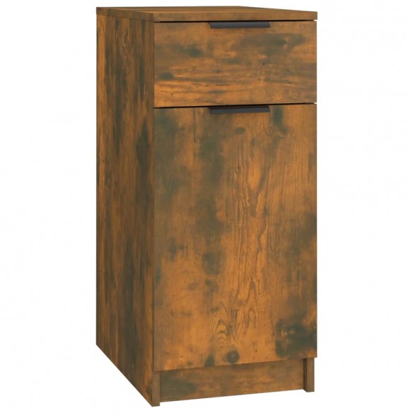 Armoire de bureau Chêne fumé 33,5x50x75 cm Bois d'ingénierie