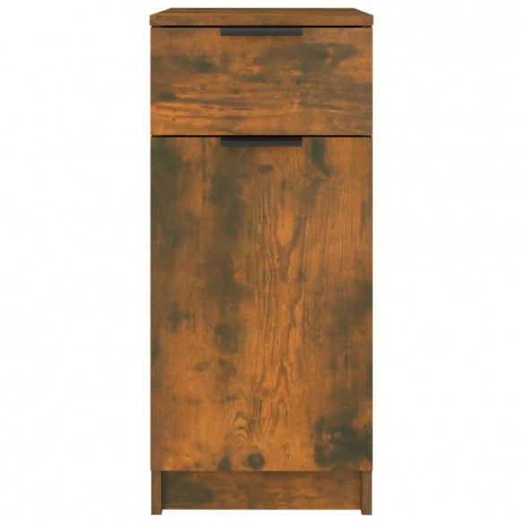 Armoire de bureau Chêne fumé 33,5x50x75 cm Bois d'ingénierie