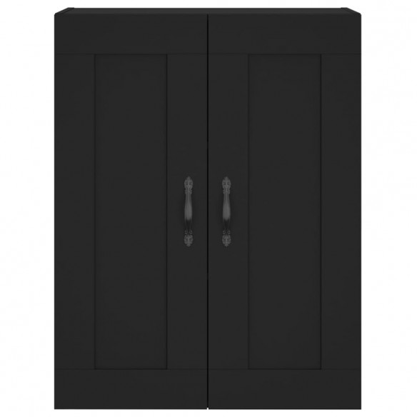 Armoire murale noir 69,5x34x90 cm bois d'ingénierie