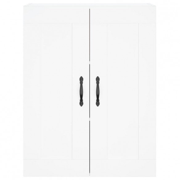 Armoires murales 2 pcs blanc bois d'ingénierie