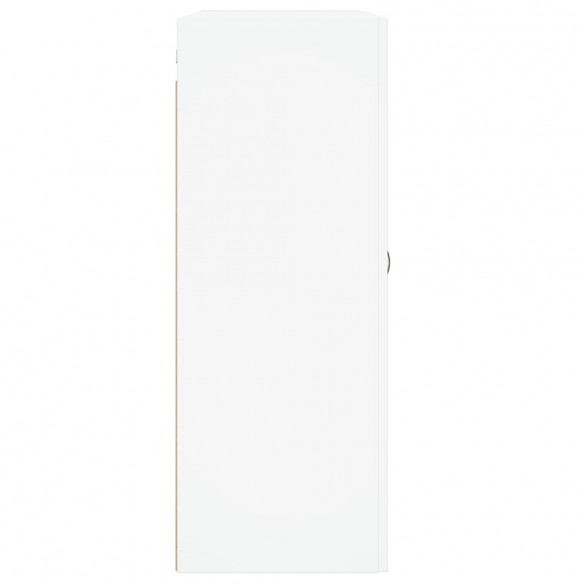 Armoires murales 2 pcs blanc bois d'ingénierie