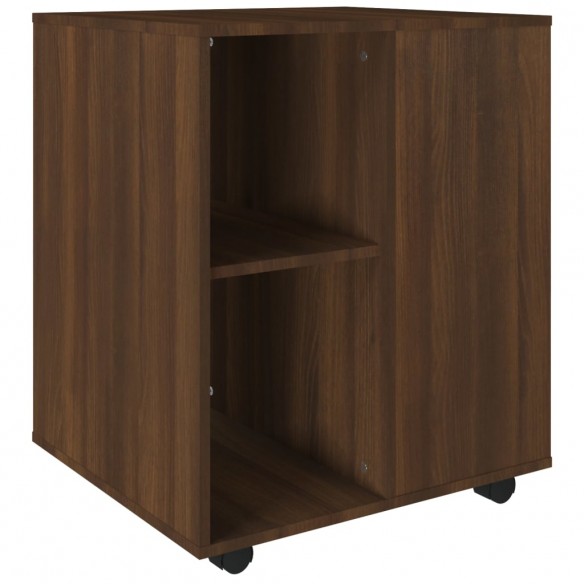 Armoire roulante Chêne marron 60x53x72 cm Bois d'ingénierie