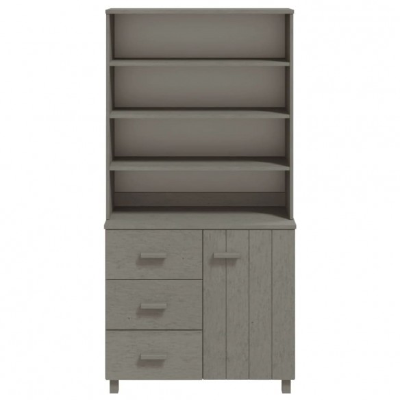 Buffet HAMAR Bois massif de pin Gris clair