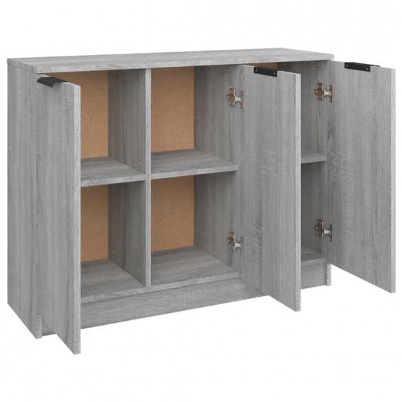 Buffet Sonoma gris 90,5x30x70 cm Bois d'ingénierie