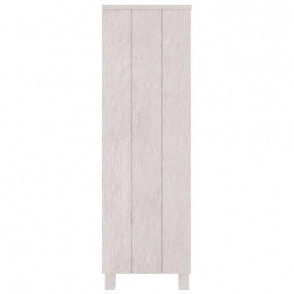 Bibliothèque HAMAR Blanc 85x35x112 cm Bois de pin massif