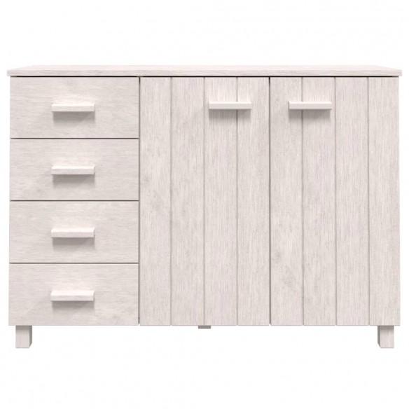 Buffet MOLDE Blanc 113x40x80 cm Bois massif de pin