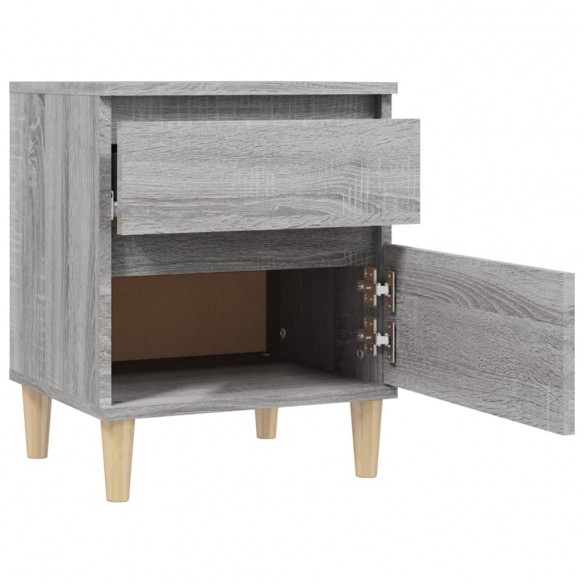 Table de chevet Sonoma gris 40x35x50 cm