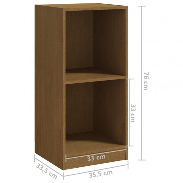 Armoire d'appoint Marron miel 35,5x33,5x76cm Bois de pin massif