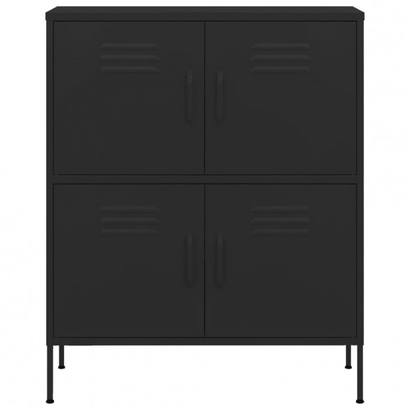 Armoire de rangement Noir 80x35x101,5 cm Acier