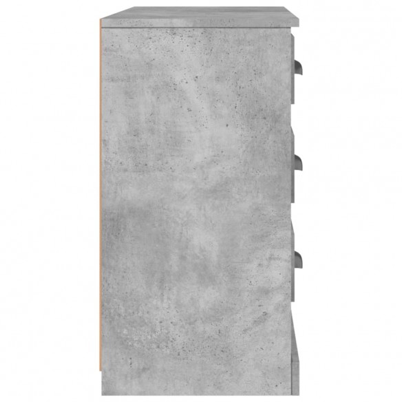 Buffet gris béton 104,5x35,5x67,5 cm bois d'ingénierie