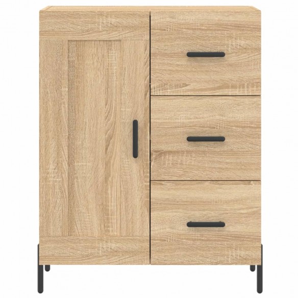 Buffet haut Chêne sonoma 69,5x34x180 cm Bois d'ingénierie