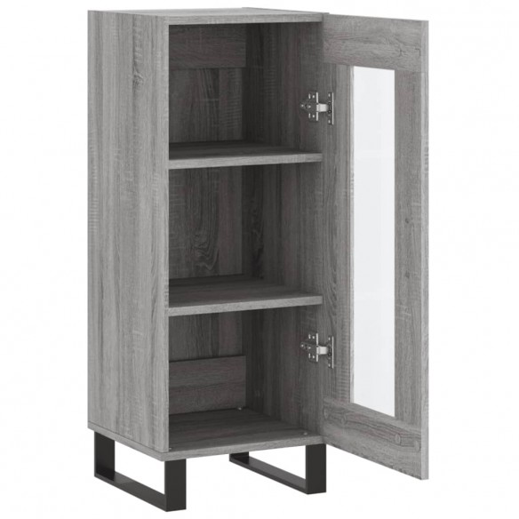 Buffet Sonoma gris 34,5x34x90 cm Bois d'ingénierie