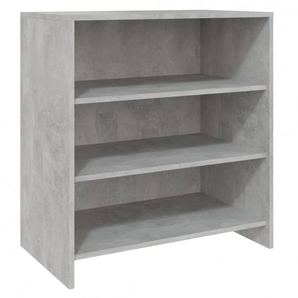 Buffets 2 pcs Gris béton Bois d'ingénierie