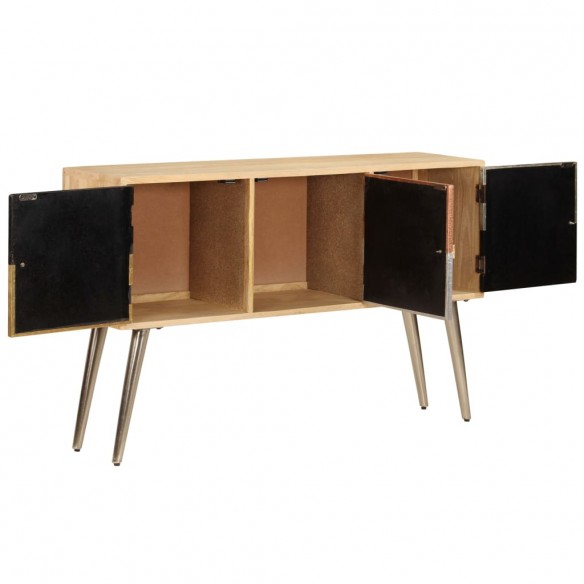 Buffet 120 x 30 x 75 cm Bois de manguier massif